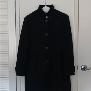 J. Crew Double Cloth Colletta Coat. Black. Size 12